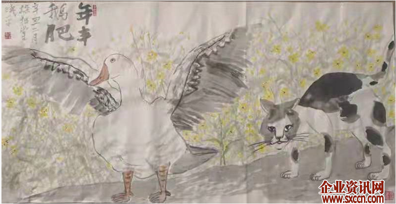 名家作品鉴赏---书画家牟晓平与他笔下的猫
