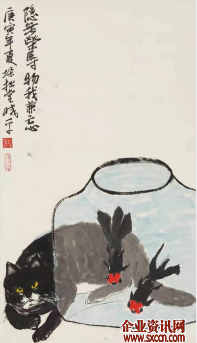 名家作品鉴赏---书画家牟晓平与他笔下的猫