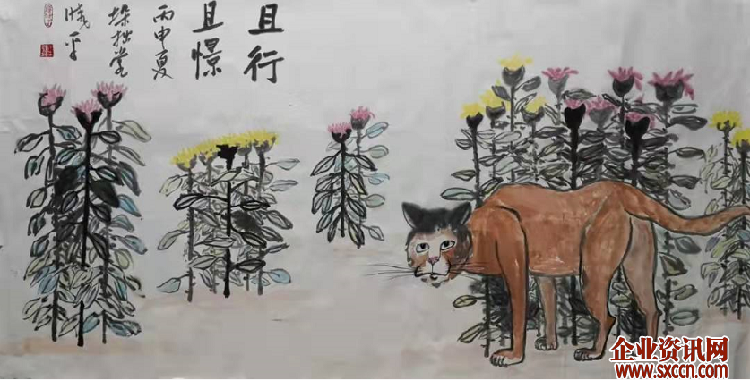名家作品鉴赏---书画家牟晓平与他笔下的猫