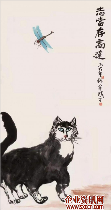 名家作品鉴赏---书画家牟晓平与他笔下的猫
