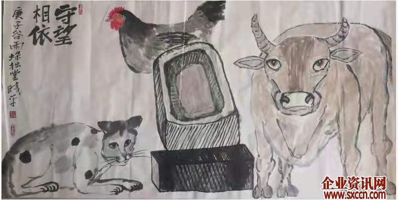 名家作品鉴赏---书画家牟晓平与他笔下的猫