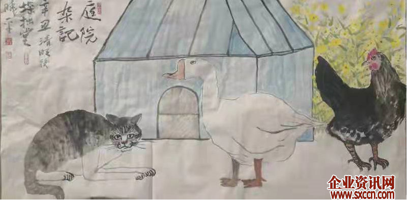 名家作品鉴赏---书画家牟晓平与他笔下的猫