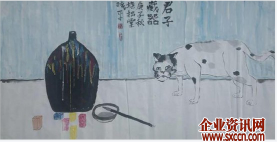名家作品鉴赏---书画家牟晓平与他笔下的猫