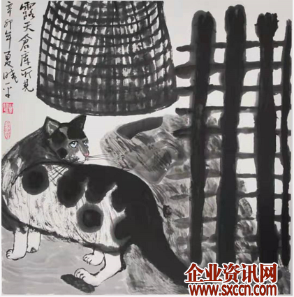 名家作品鉴赏---书画家牟晓平与他笔下的猫