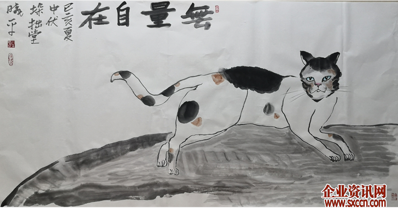 名家作品鉴赏---书画家牟晓平与他笔下的猫