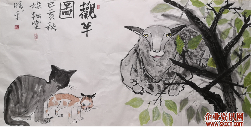名家作品鉴赏---书画家牟晓平与他笔下的猫