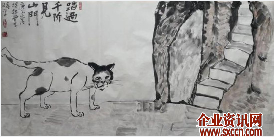名家作品鉴赏---书画家牟晓平与他笔下的猫